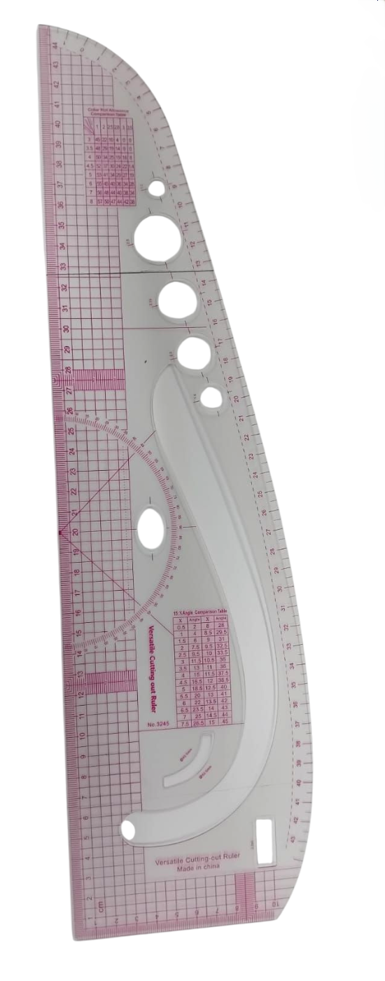 VERSATILE CUTTING RULER