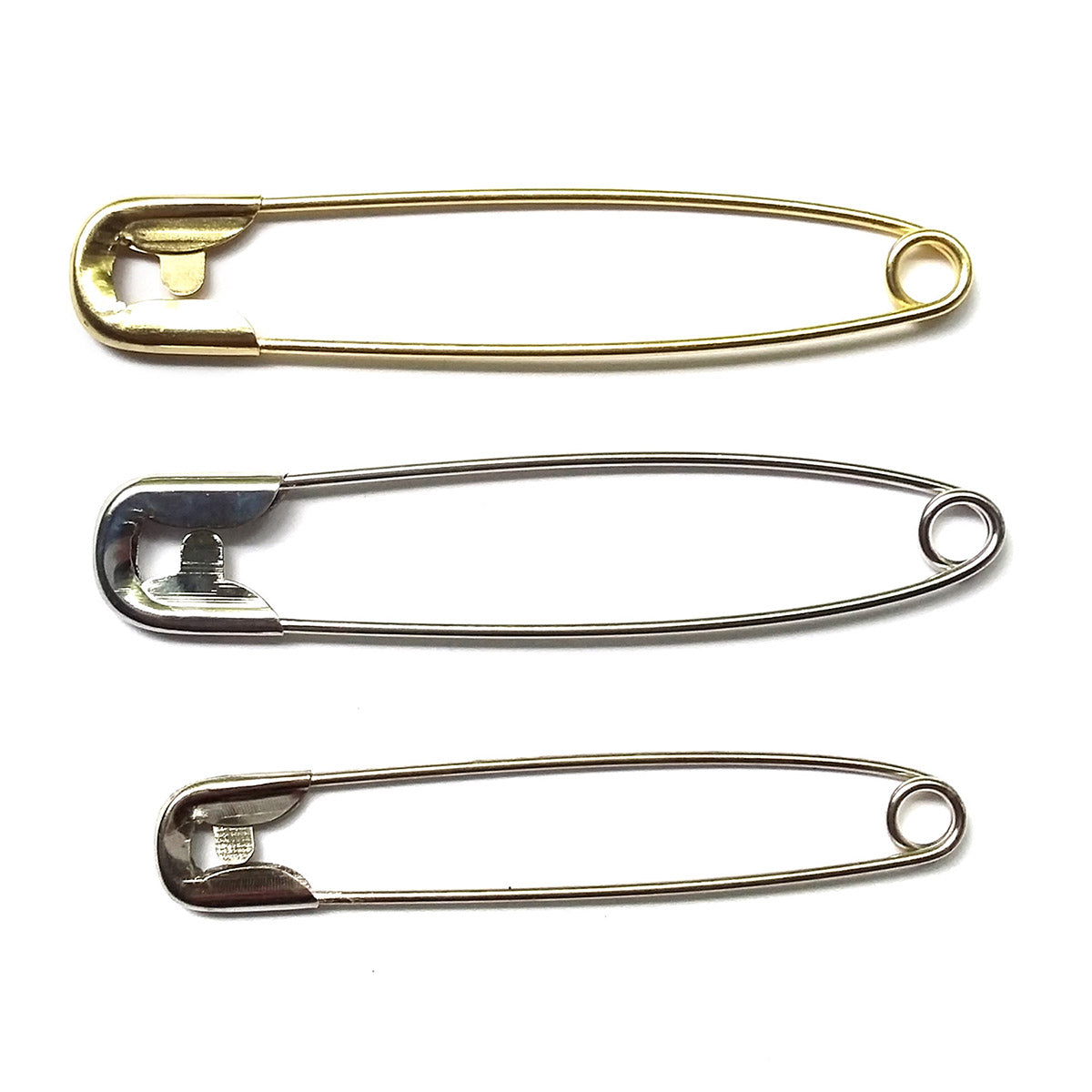 Safety Pins Gold & Silver