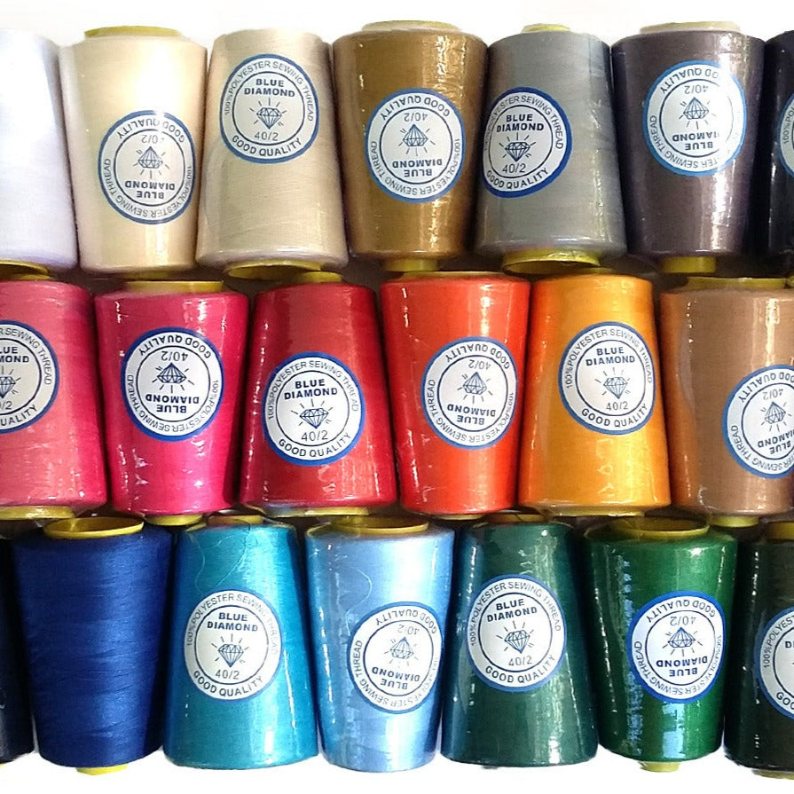 Thread Set Diamond Polyester sewing thread large – Blue Diamond Textiles